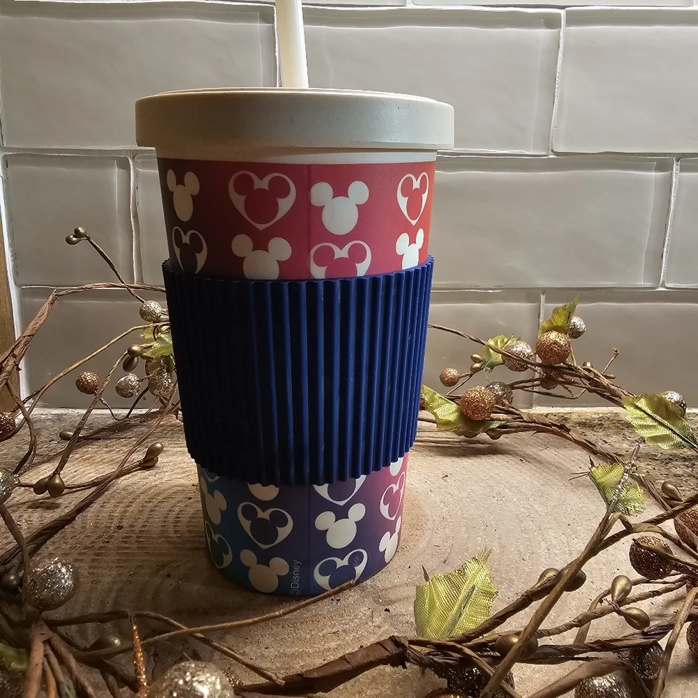 Disney Parks PRIDE tumbler rainbow mickey mouse bamboo